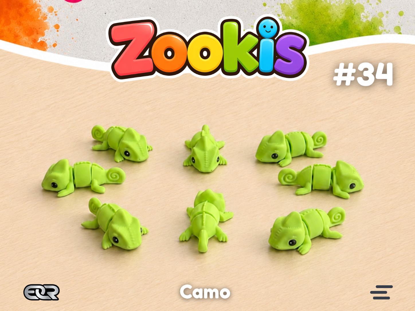 Zookis - Camo (chameleon) #34