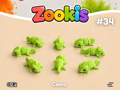 Zookis - Camo (chameleon) #34