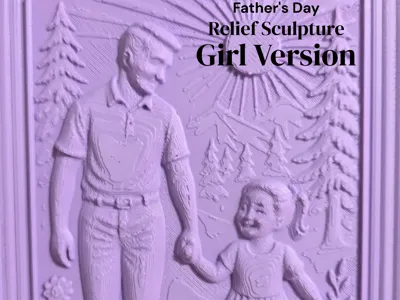 Father's Day Relief Sculpture Gift