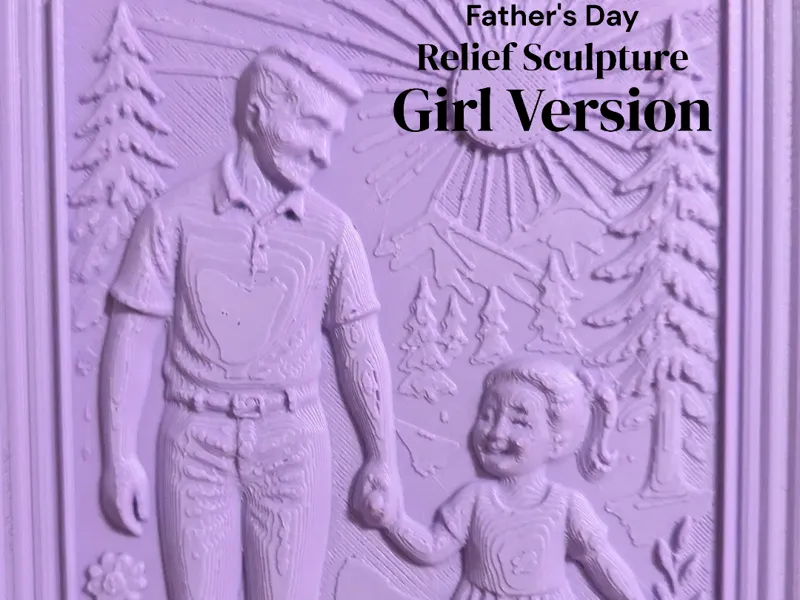 Father's Day Relief Sculpture Gift