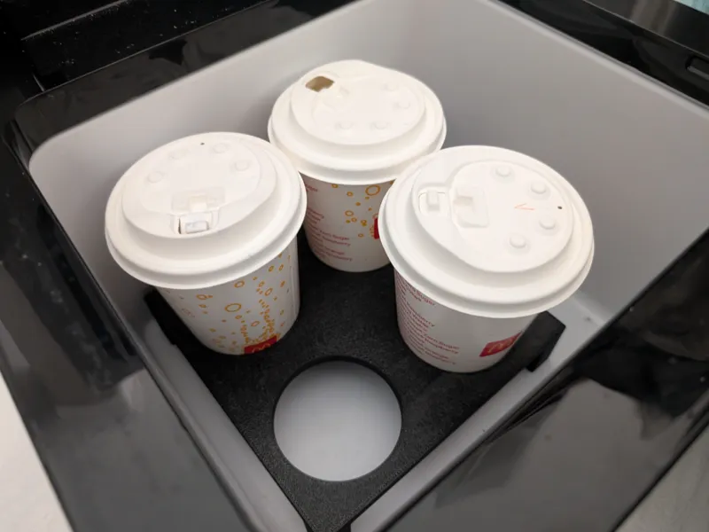4 cup holder tray for center console car fridge