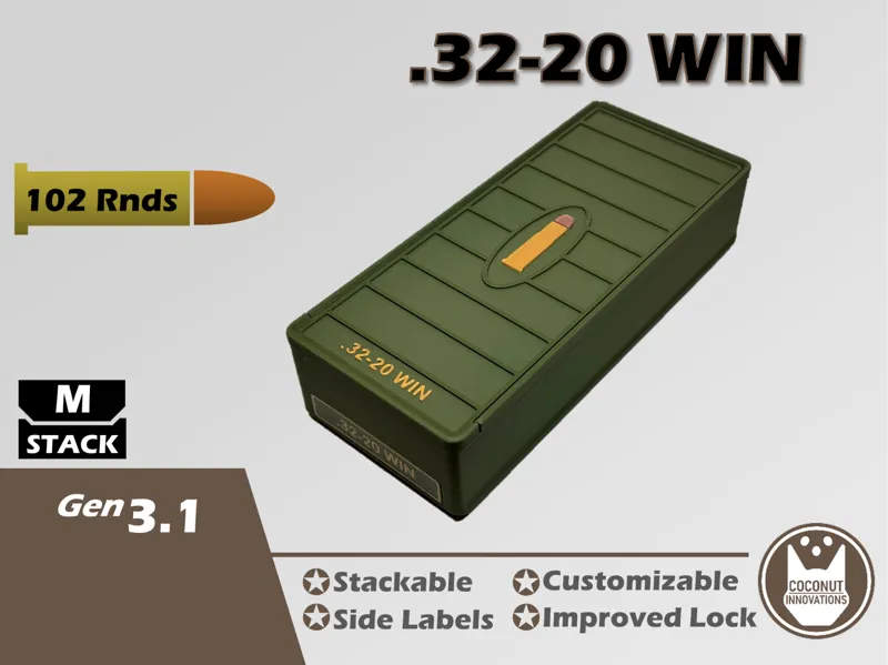 Ammo Storage Box - .32-20 WINCHESTER - 102 Rounds