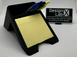 Tilted Pen & Sticky Note Holder - designx-lab.com