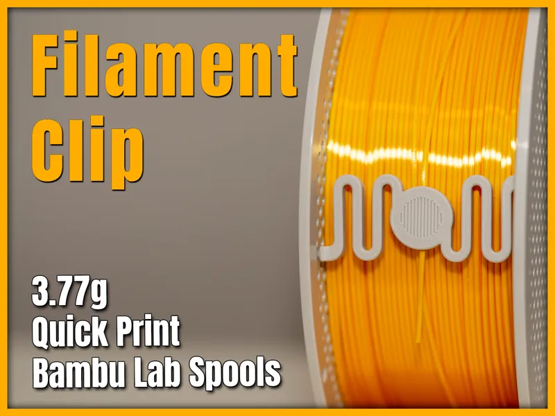 Springy Filament Clip - Bambu Lab Spools