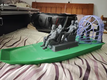 Modelo para impresión 3D: 5寸动力沼泽风动船 — vista de referencia 5