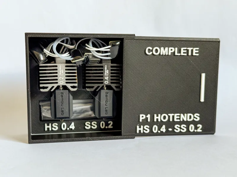 Bambu Lab P1 Hotend Box – Complete Kit Organizer