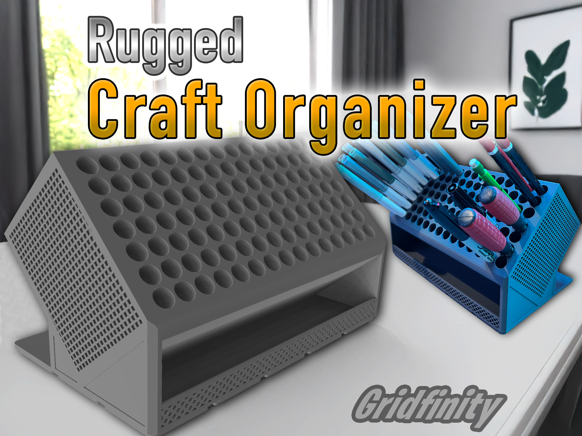 Miniatura 1 do modelo 3D Rugged Maker Station - Gridfinity