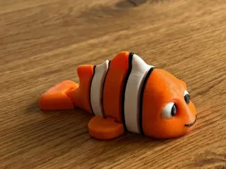 Articulated Clownfish - Cute Flexi Ocean Friend