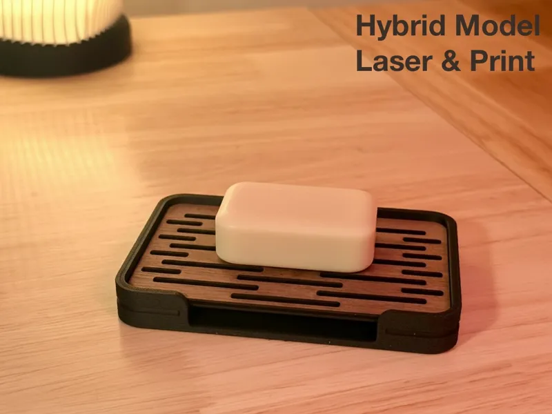 Wood Drain Soap Dish
