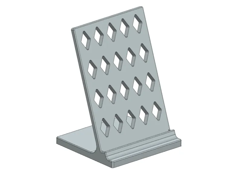 Ständer für Schild (15 × 10 cm, 3 mm Dicke)