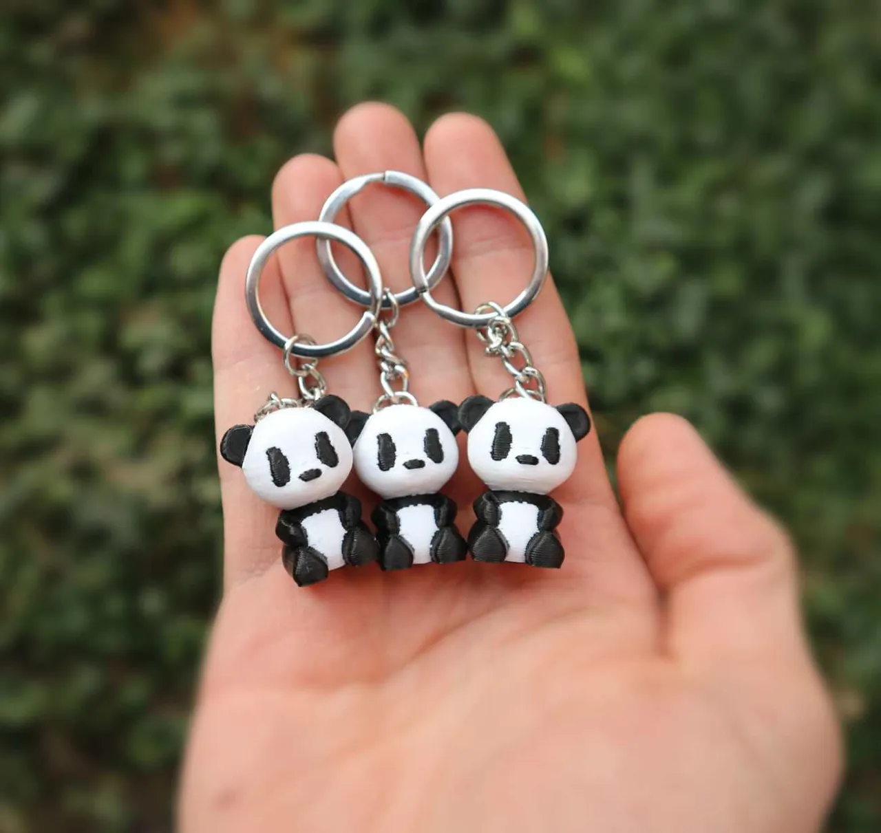Cute tiny pandas & Keychain - No support view 2
