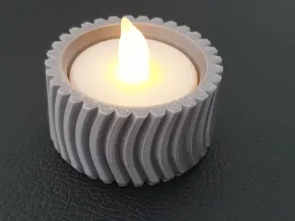 Zahnrad-Teelichthalter / Gear Candle Holder
