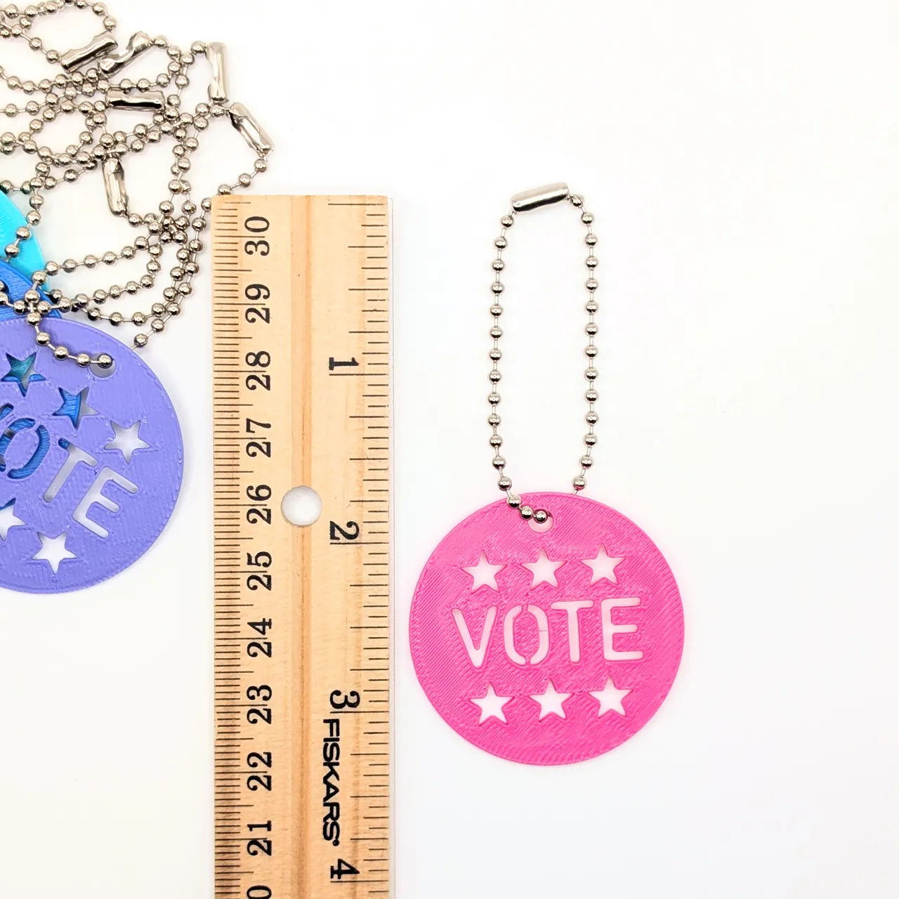 "Vote" Keychain/Earrings view 2