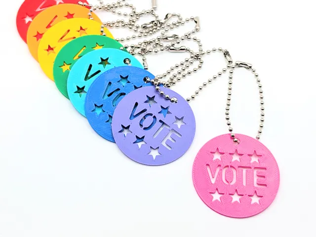 "Vote" Keychain/Earrings