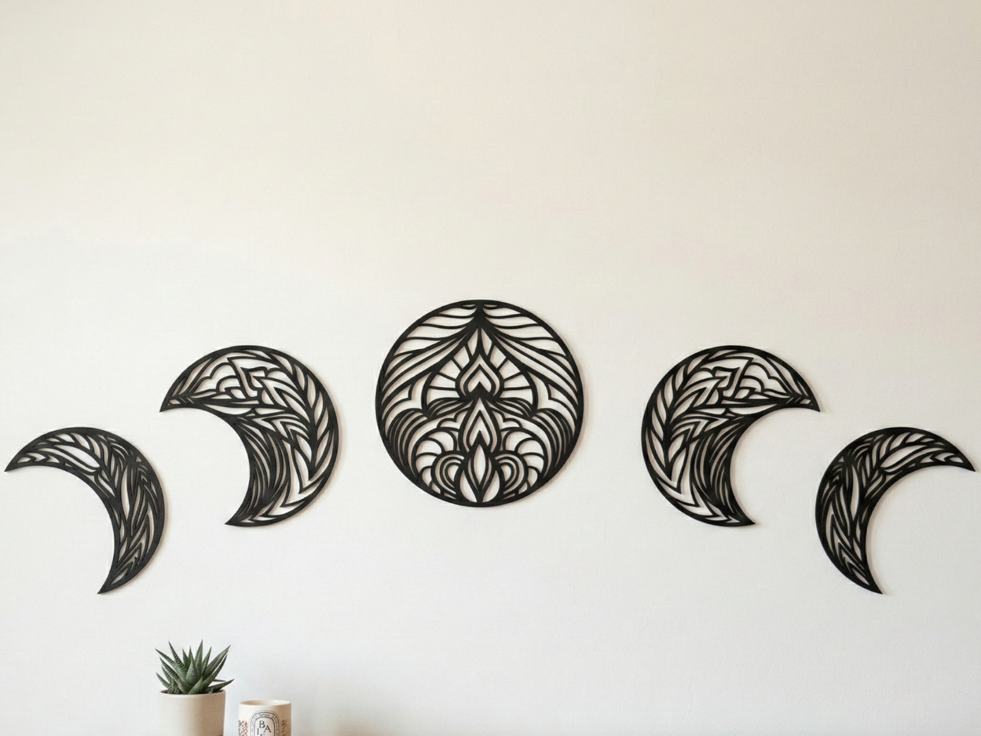 Celestial Moon Phase Decorative Set