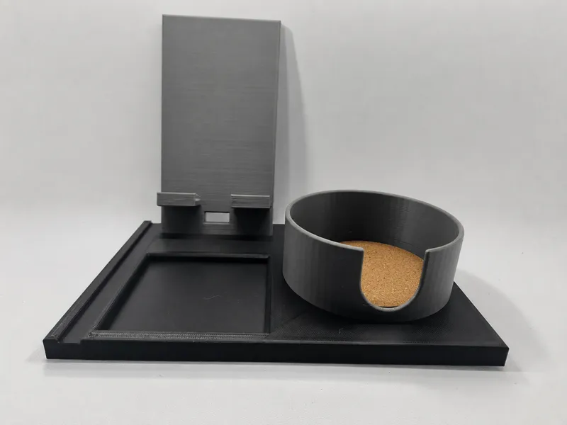 Steady Desktop Cup Holder + Phone Stand/Organizer
