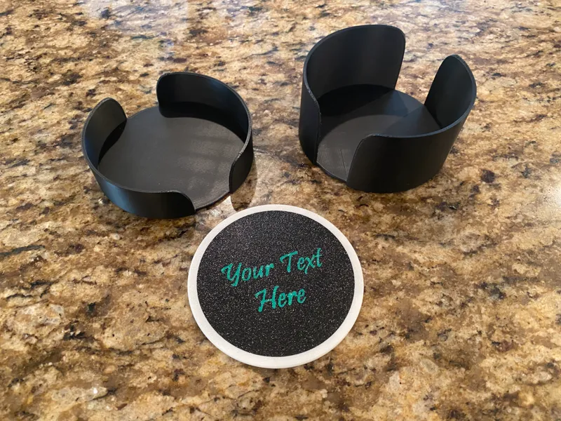 Customizable Coasters and Holders