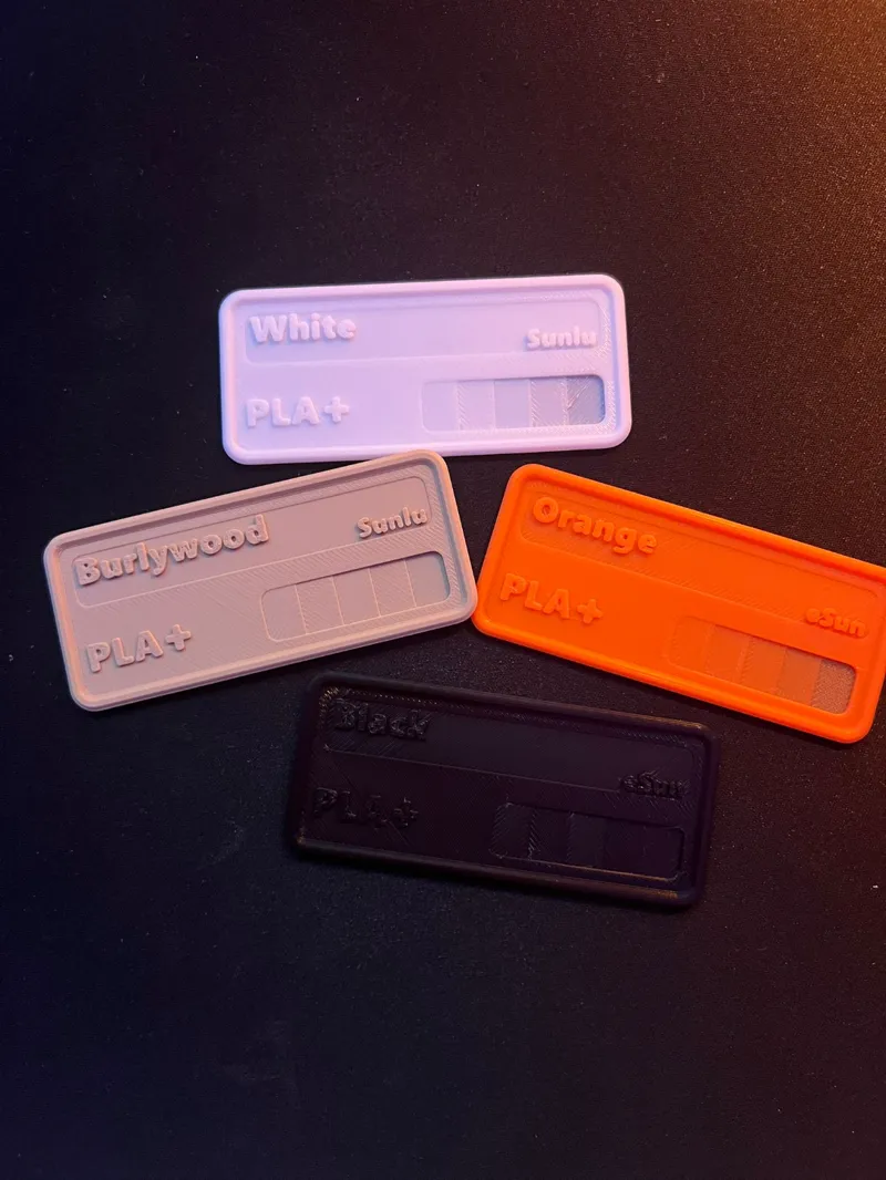 PLA+ Filament Sample with Brand Name