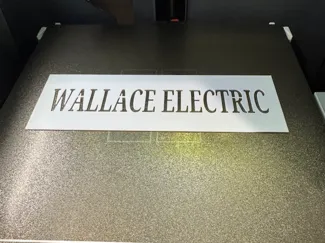 Wallace Electric Stencil