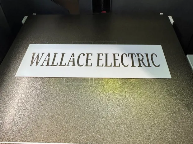 Wallace Electric Stencil
