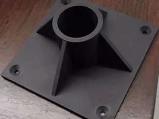 Support for monitor arms pipe