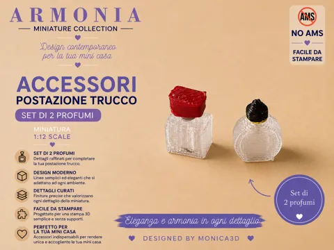 Dije o accesorio de collar: Set di 2 Profumi – Miniatura 1:12 — referencia de MakerWorld