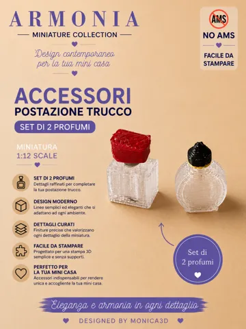 Dije o accesorio de collar: Set di 2 Profumi – Miniatura 1:12 — vista de referencia 2