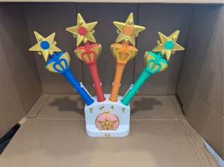 Sailor Moon Power Stick and Locket Stand