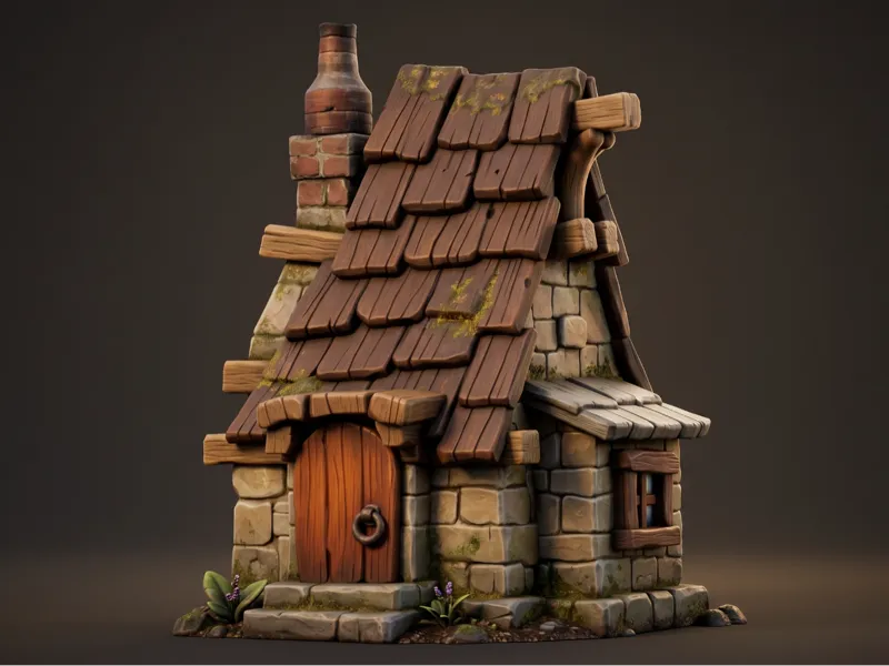 Cosy diorama house