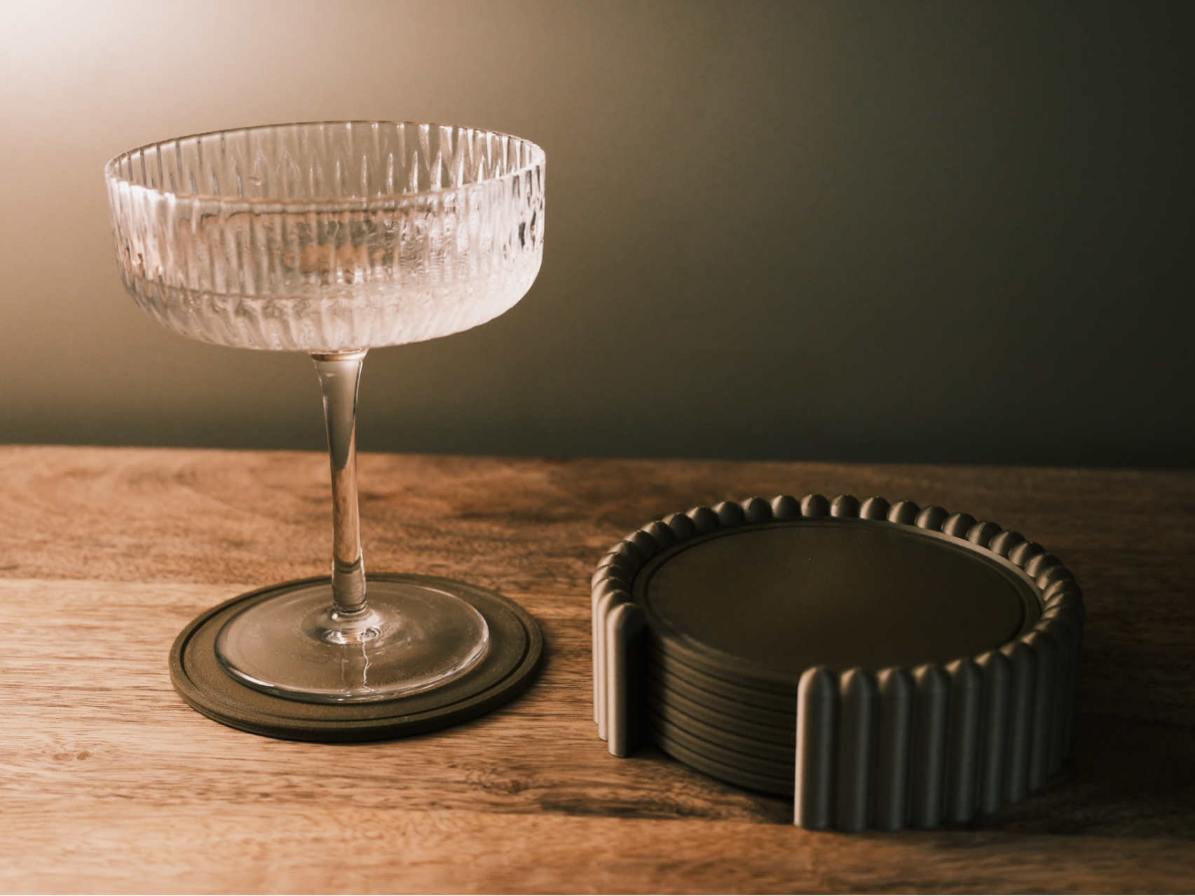 Fluted Coaster Set