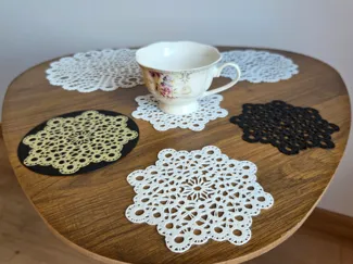Lace Inspired Coaster for Cups and Mugs