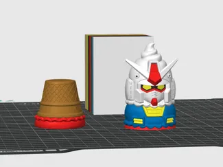 Gundam RX 78 Ice Cream Cone