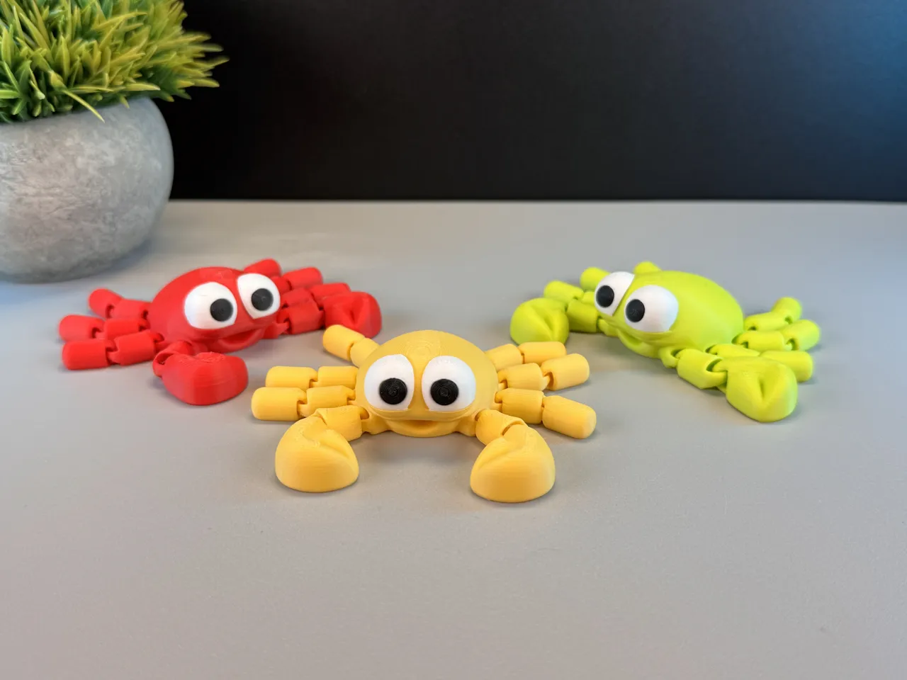 Articulated Cute Crab view 3