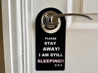 Simple room door hanger (editable)
