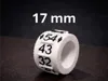 17mm Diam (2 or 3 digits) - Mulitocor - 012mm fine print
