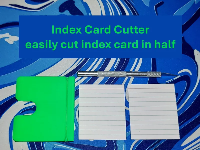 Index Card Cutter Guide for X-ACTO Knife