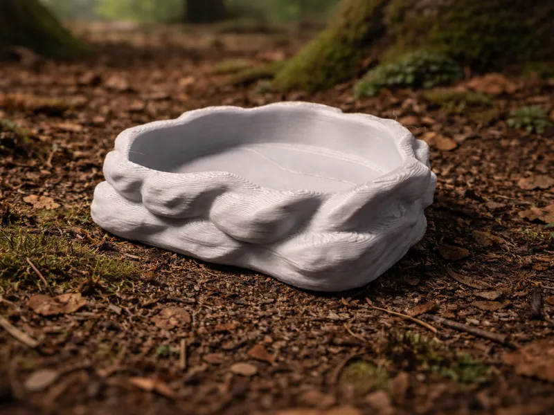 Stone reptile bowl