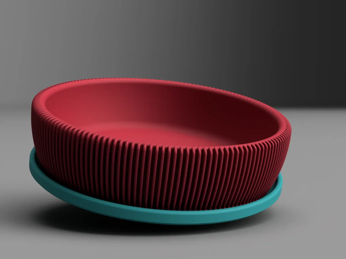 Bowl with tray - Free 3D Print Model - MakerWorld