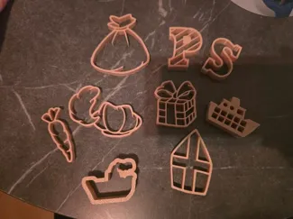Sinterklaas kleivormen
