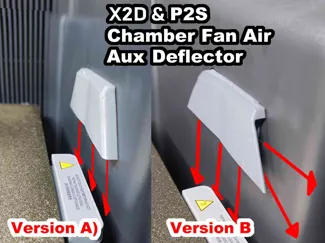 P2S X2D Hot Air Deflector Heating Mode No Warping!