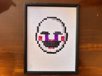 Graph paper with frame 20x15