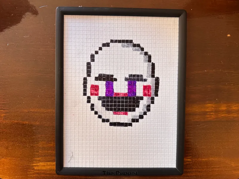 Graph paper with frame 20x15