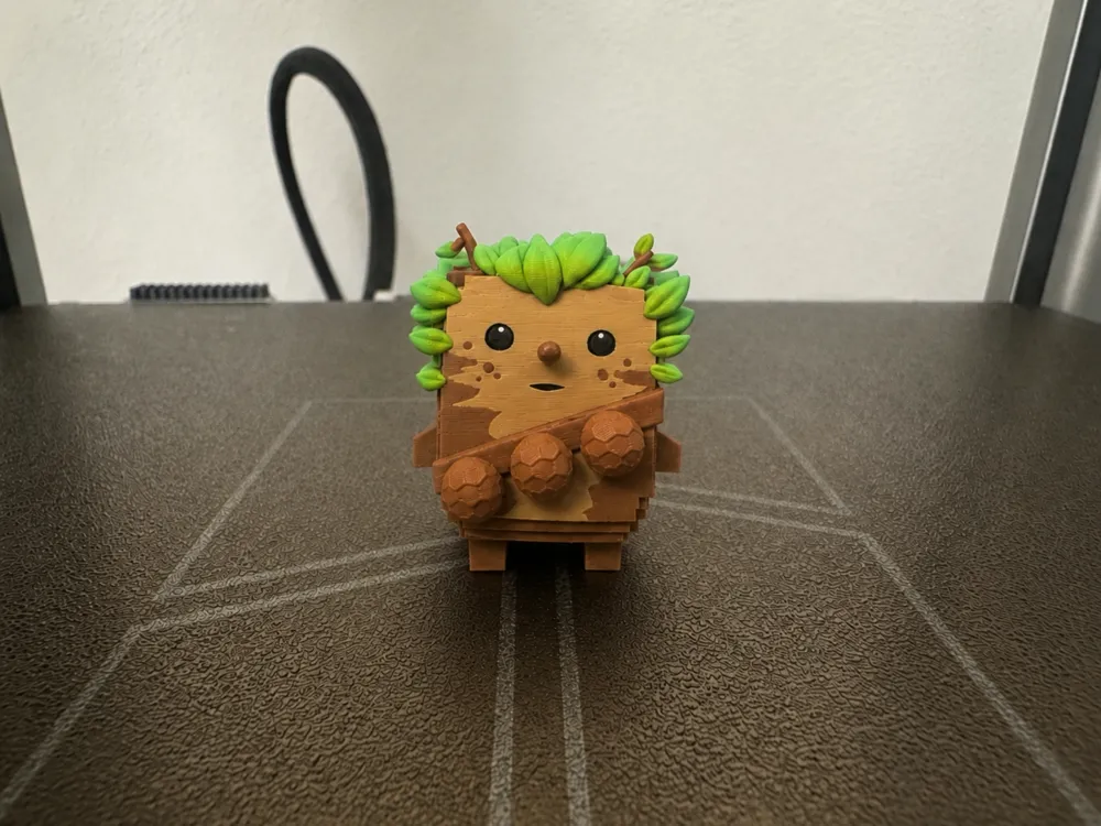 Modelo para impresión 3D: Fortnite Bush Sprite. Referencia del modelo original.