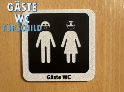 Guest WC - Door sign