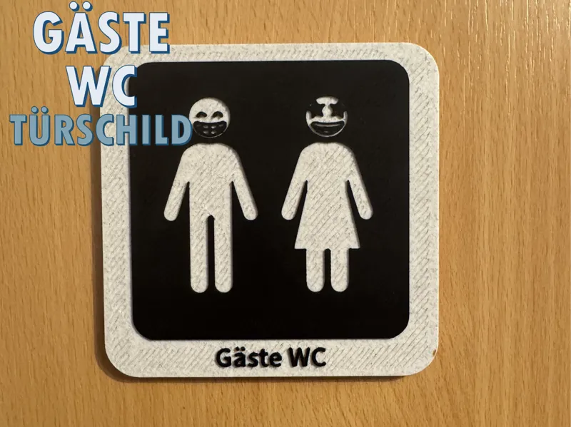 Gäste WC - Türschild