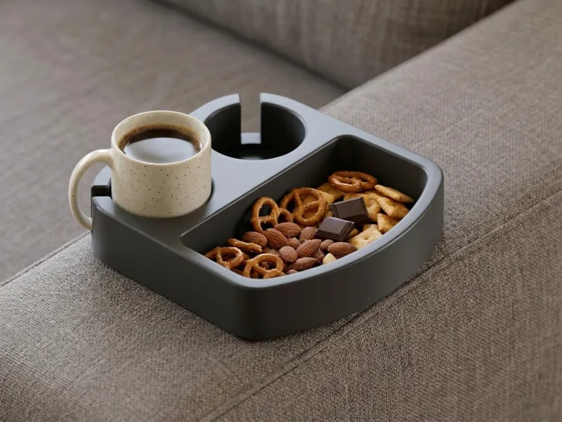 Sofa Drinks & Snack Tray