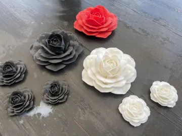 Letrero o emblema decorativo: Rose Flower Wall Decor — vista de referencia 3