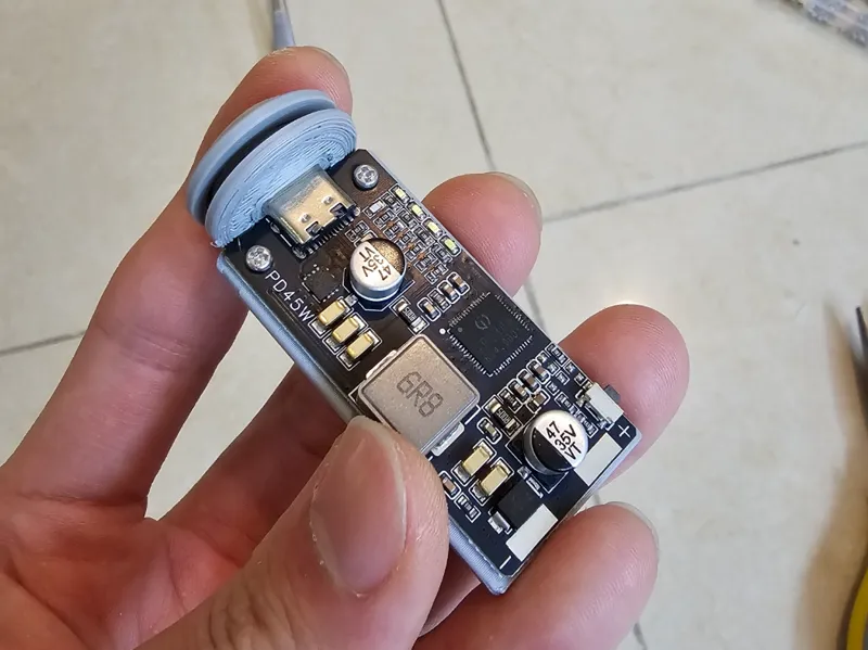 usb-c pd charger holer for stepdrill