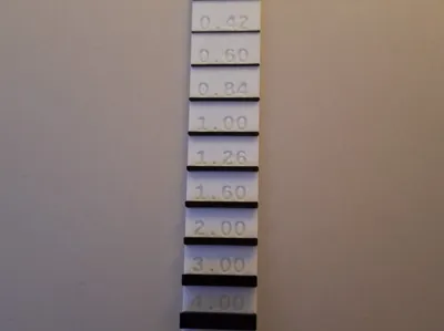 Size Thickness Measurement Tool for 0.4mm nozzle