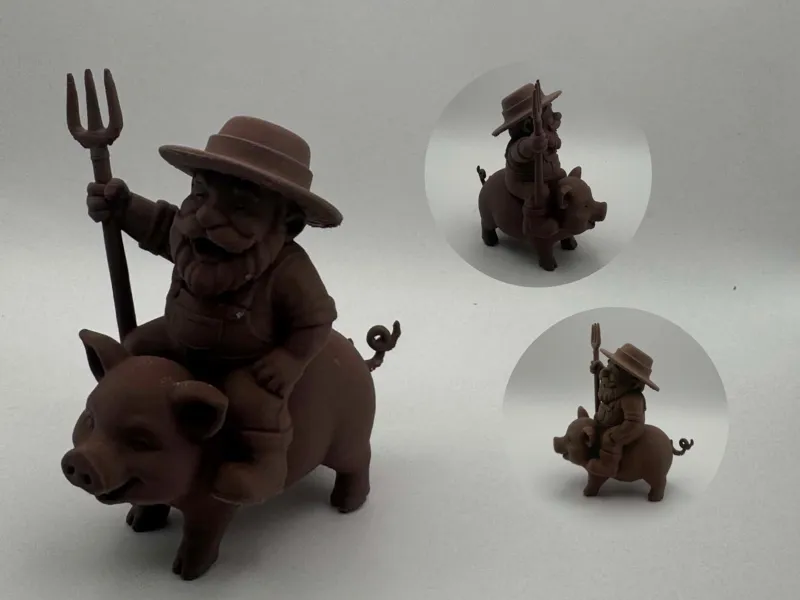 Farmer Rider – chibi pig companion